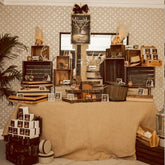 Antlers and Alcohol Warm Wooden Dessert Bar Rental Package